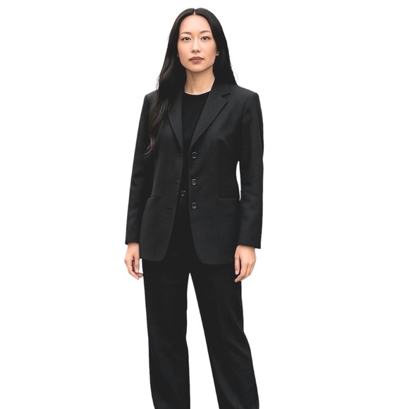 BCBG 3-Button Front Hourglass Blazer Corpcore Dark Acadamia Size 6 Goth clas… - Picture 7 of 11